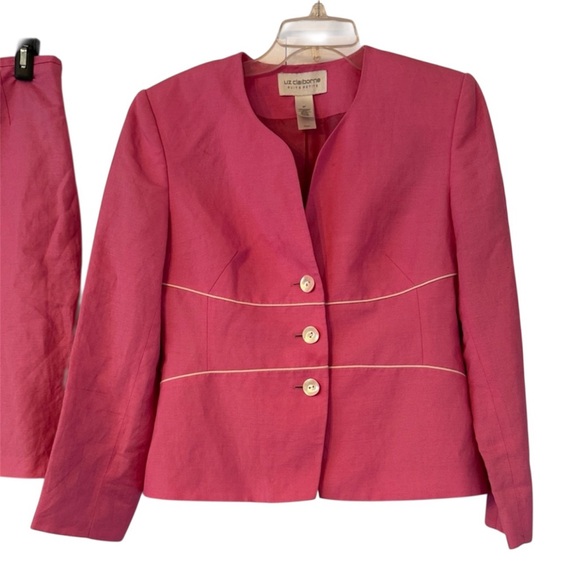 Liz Claiborne Fuchsia Skirt and Jacket Set - Picture 3 of 7